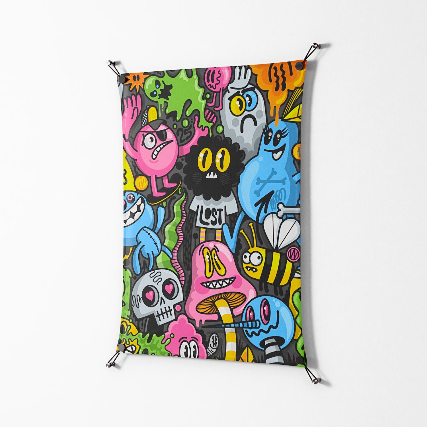 All The Good Guys - Work On Wall - Craig Watkins - Black - 70 x 100 cm