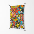 All The Stickers - Work On Wall - Craig Watkins - Black - 70 x 100 cm
