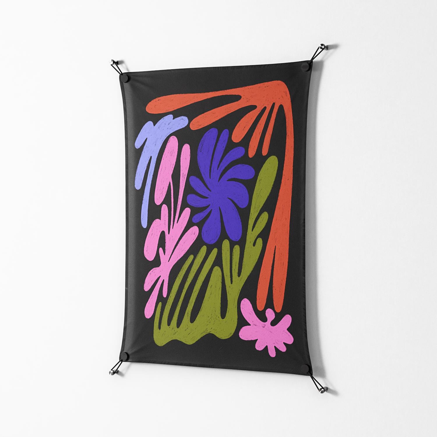 Blobs - Work On Wall - Magda March - Black - 70 x 100 cm
