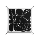 Black Flowers - Work On Wall - Konrad Blaszczyk - Silver - 70 x 70 cm
