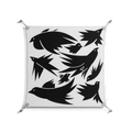 Black Birds - Work On Wall - Konrad Blaszczyk - Silver - 70 x 70 cm