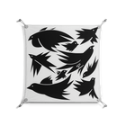 Black Birds - Work On Wall - Konrad Blaszczyk - Silver - 70 x 70 cm