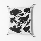 Black Birds - Work On Wall - Konrad Blaszczyk - Silver - 70 x 70 cm