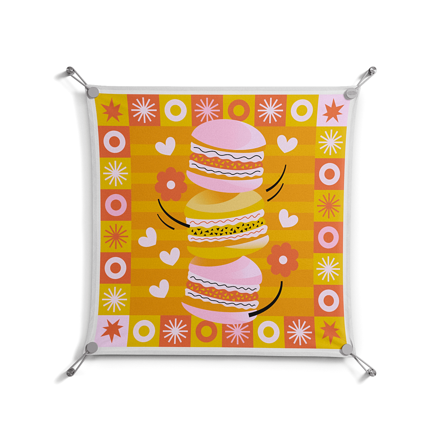 Cake - Work On Wall - Heather Zhou - Silver - 70 x 70 cm