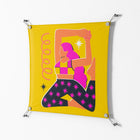 Yoga - Work On Wall - Heather Zhou - Silver - 70 x 70 cm
