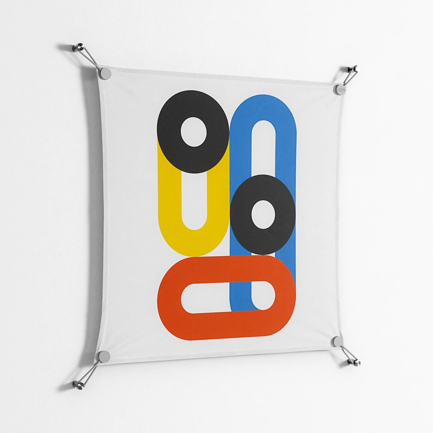 Arial - Work On Wall - Vratislav Pecka - Silver - 70 x 70 cm