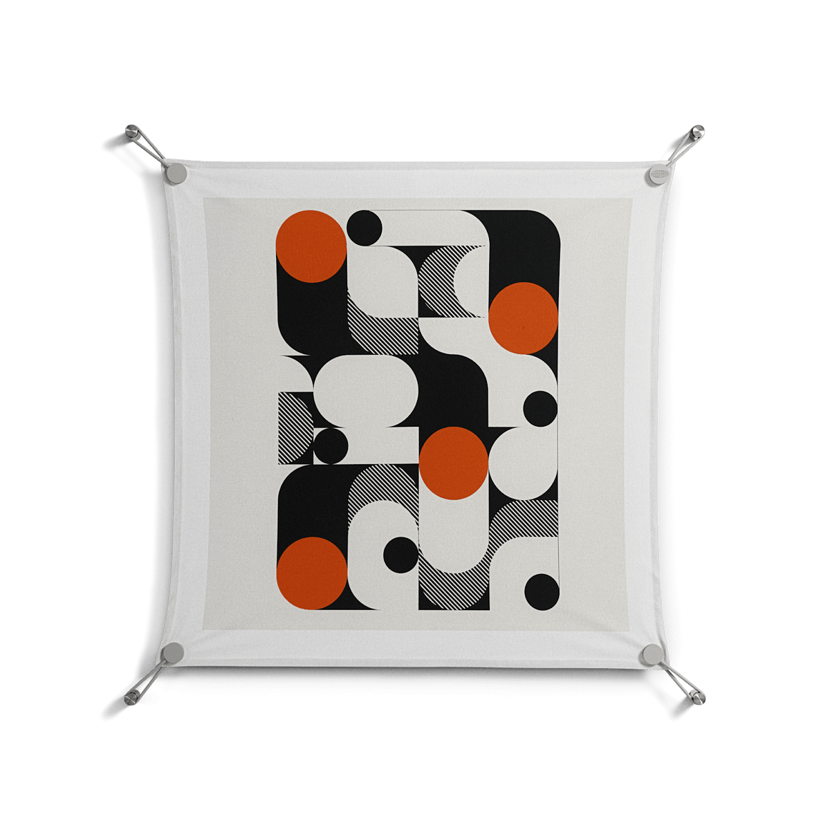 Conserto - Work On Wall - Vratislav Pecka - Silver - 70 x 70 cm