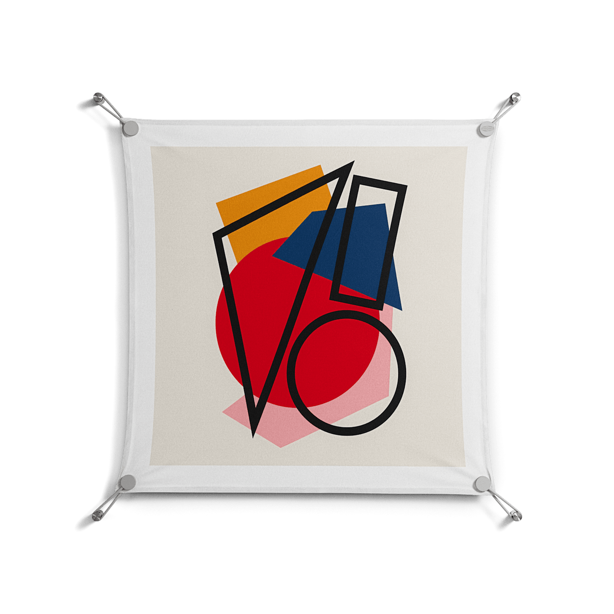 Fuerte - Work On Wall - Vratislav Pecka - Silver - 70 x 70 cm