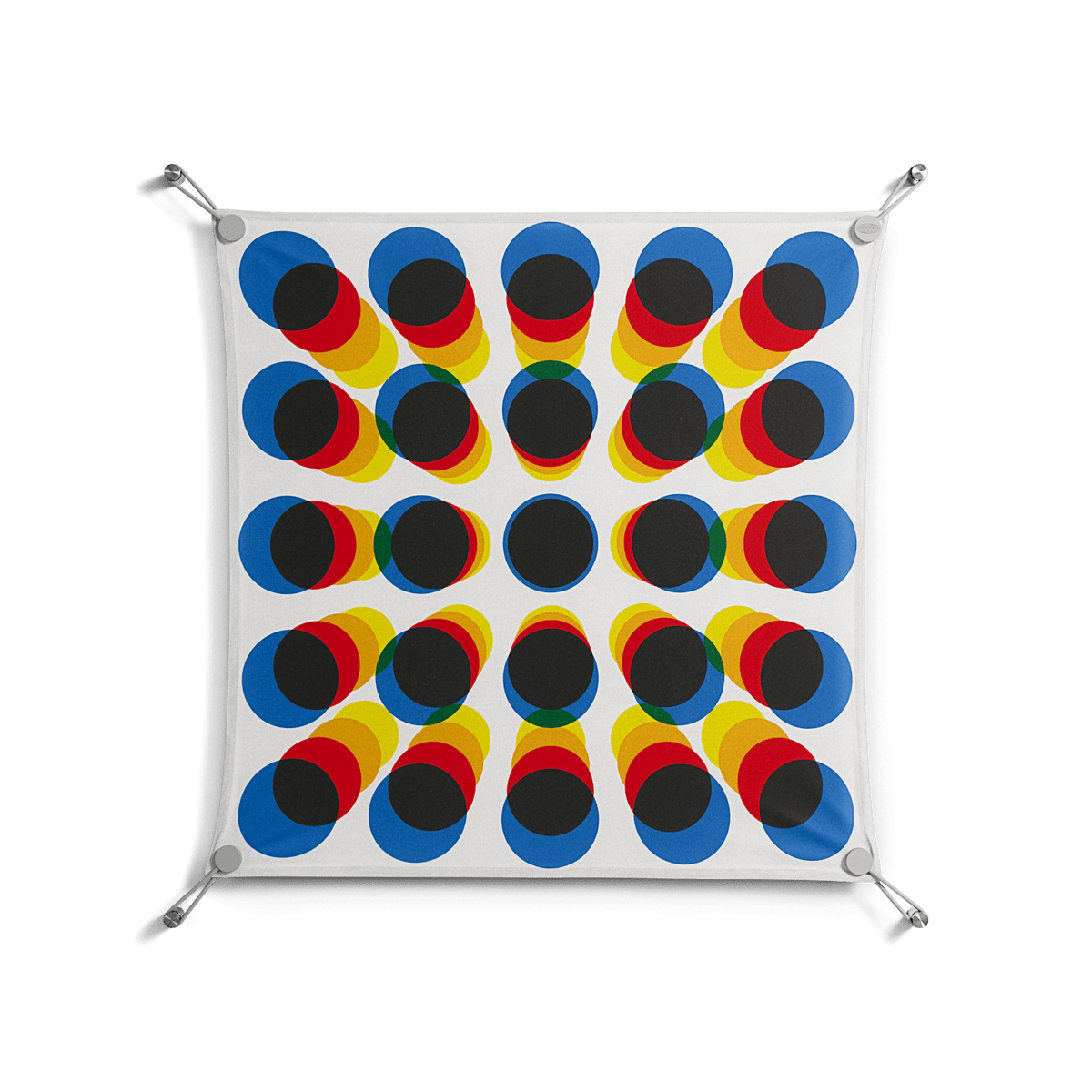 Perspektiva - Work On Wall - Vratislav Pecka - Silver - 70 x 70 cm