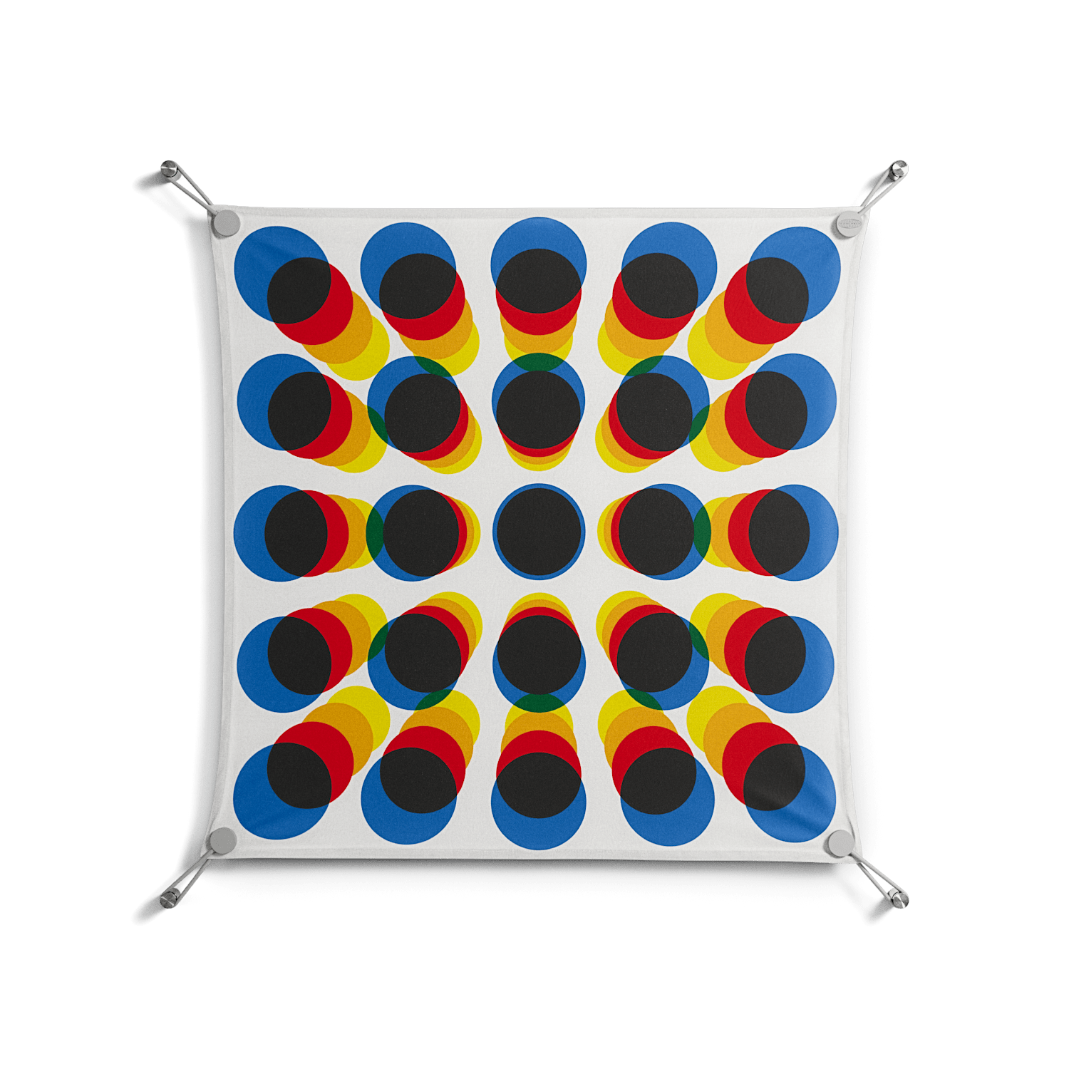 Perspektiva - Work On Wall - Vratislav Pecka - Silver - 70 x 70 cm