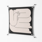 Rest 1 - Work On Wall - Andrea Devia-Nuño - Silver - 70 x 70 cm