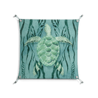 Turtle With Kelp - Work On Wall - Katie O’Shea - Silver - 70 x 70 cm