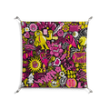 Pinky & Yellow - Work On Wall - Craig Watkins - Silver - 70 x 70 cm