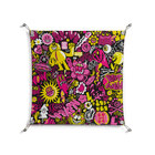 Pinky & Yellow - Work On Wall - Craig Watkins - Silver - 70 x 70 cm