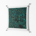 The Green Line - Work On Wall - Craig Watkins - Silver - 70 x 70 cm
