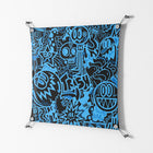 The Blue Line - Work On Wall - Craig Watkins - Silver - 70 x 70 cm