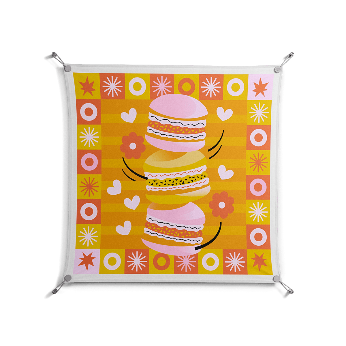 Cake - Work On Wall - Heather Zhou - Silver - 90 x 90 cm