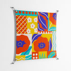 Flower A - Work On Wall - Heather Zhou - Silver - 90 x 90 cm