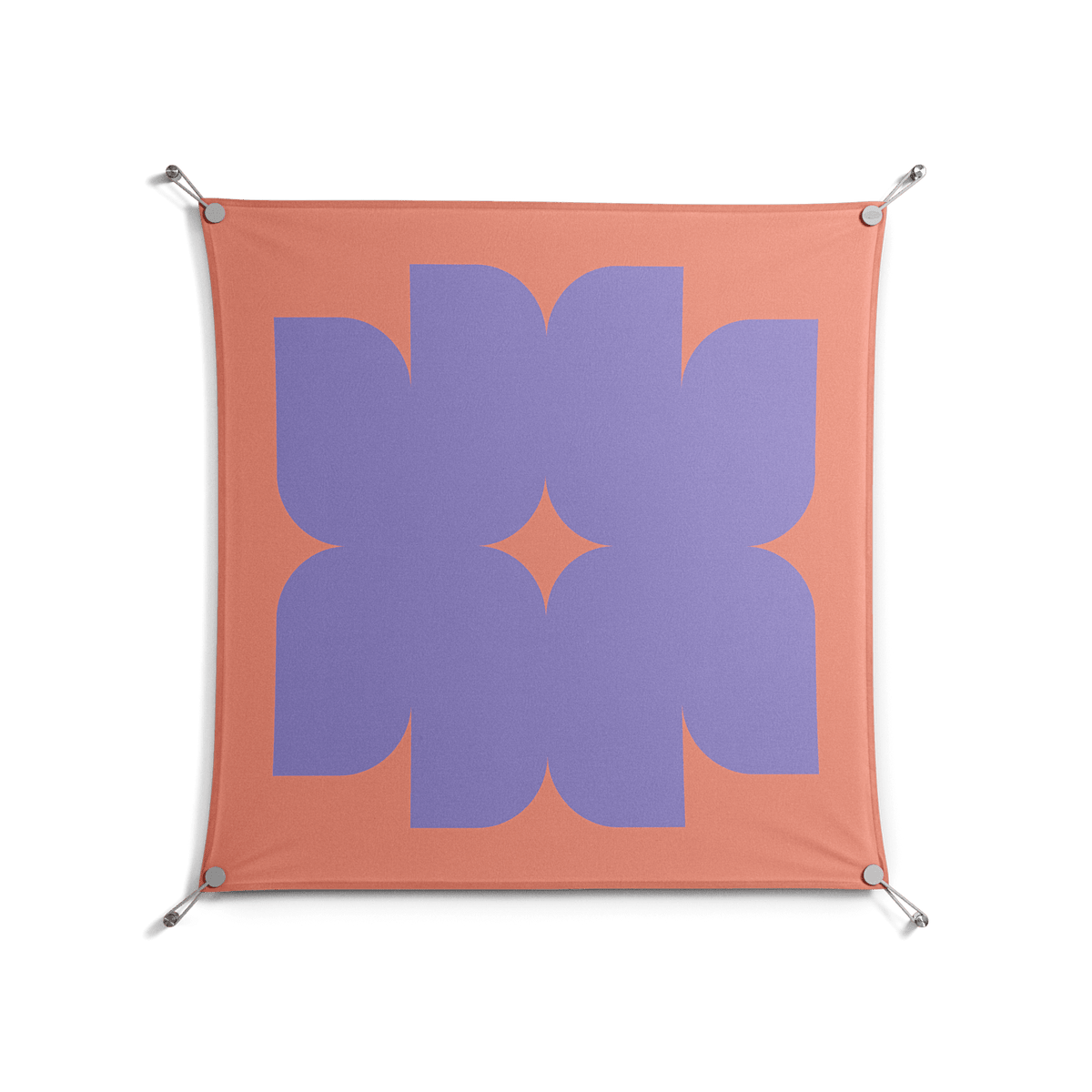 Stella - Work On Wall - Linus Lohoff - Silver - 90 x 90 cm
