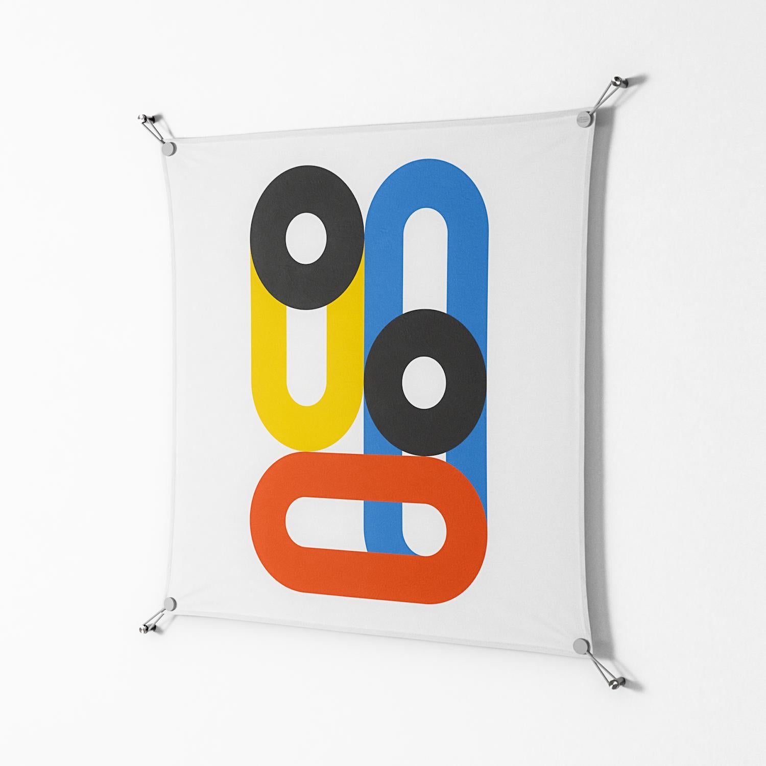 Arial - Work On Wall - Vratislav Pecka - Silver - 90 x 90 cm