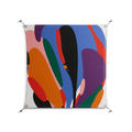 Balloons Zoom - Work On Wall - Vratislav Pecka - Silver - 90 x 90 cm