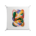 Gloss - Work On Wall - Vratislav Pecka - Silver - 90 x 90 cm