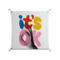 Its Ok - Work On Wall - Vratislav Pecka - Silver - 90 x 90 cm