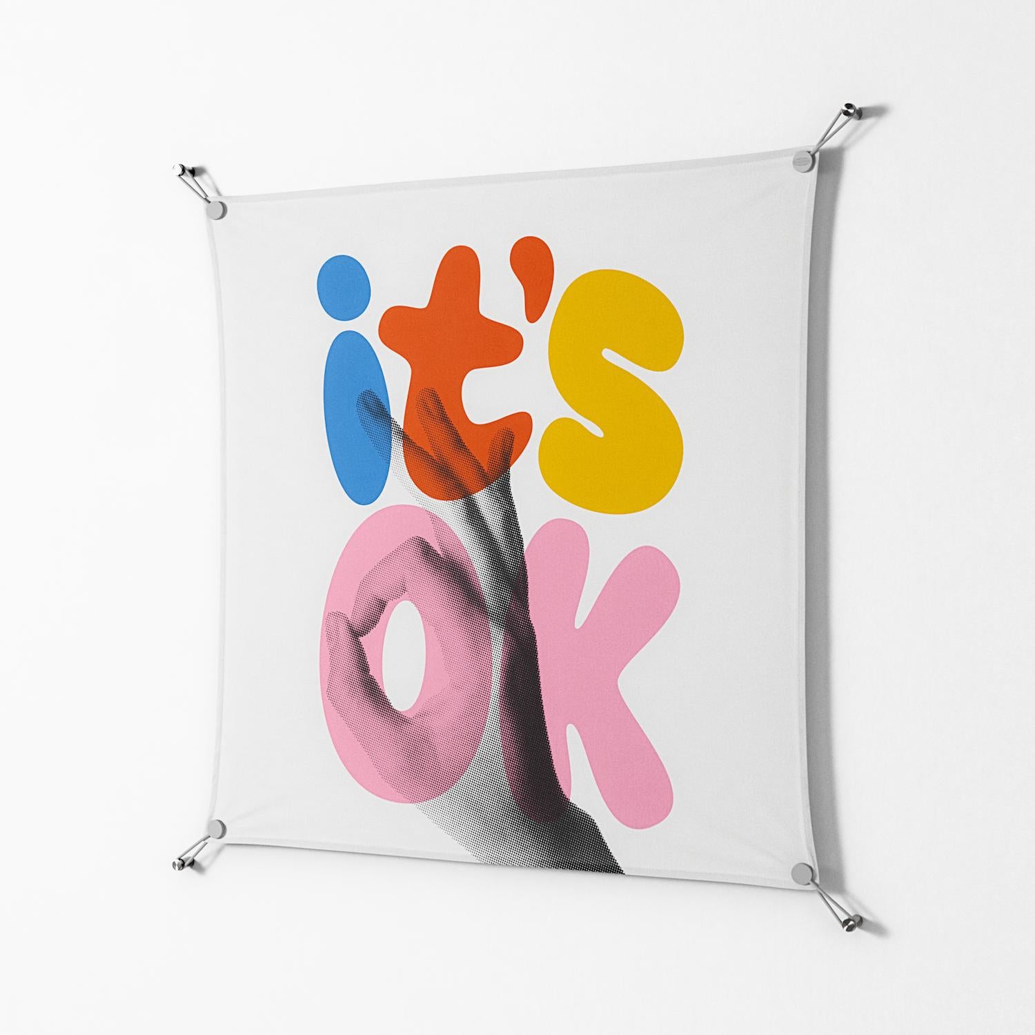 Its Ok - Work On Wall - Vratislav Pecka - Silver - 90 x 90 cm