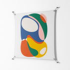 Spilled Paint - Work On Wall - Vratislav Pecka - Silver - 90 x 90 cm