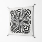 Splash of Black - Work On Wall - Vratislav Pecka - Silver - 90 x 90 cm