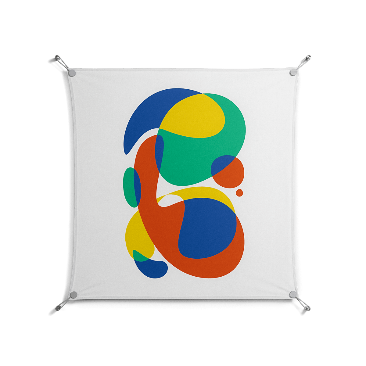 Vibrante - Work On Wall - Vratislav Pecka - Silver - 90 x 90 cm