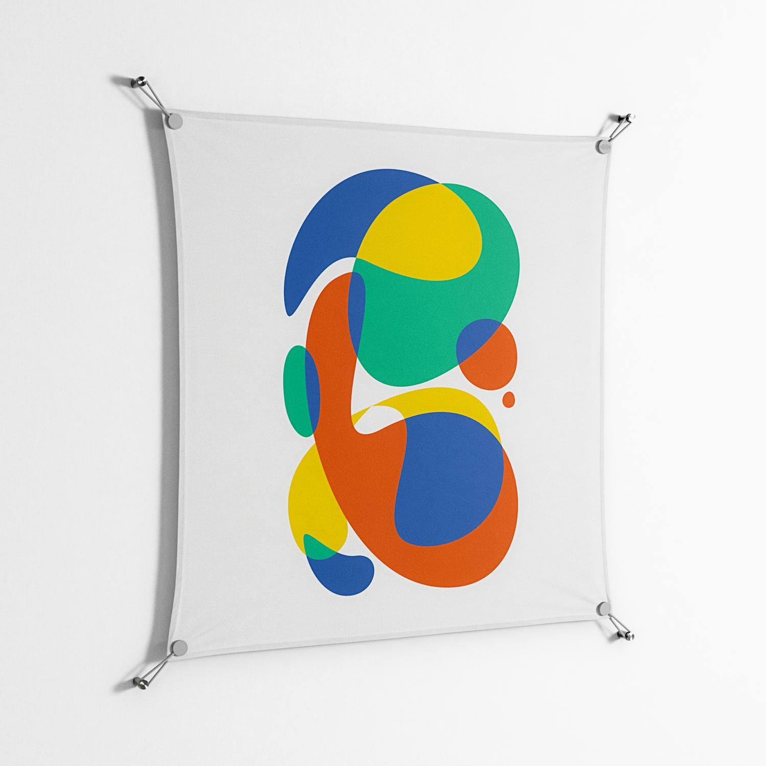 Vibrante - Work On Wall - Vratislav Pecka - Silver - 90 x 90 cm