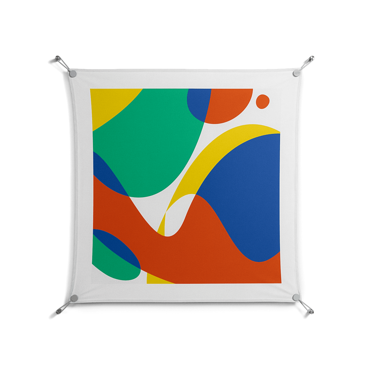 Vibrante Zoom - Work On Wall - Vratislav Pecka - Silver - 90 x 90 cm