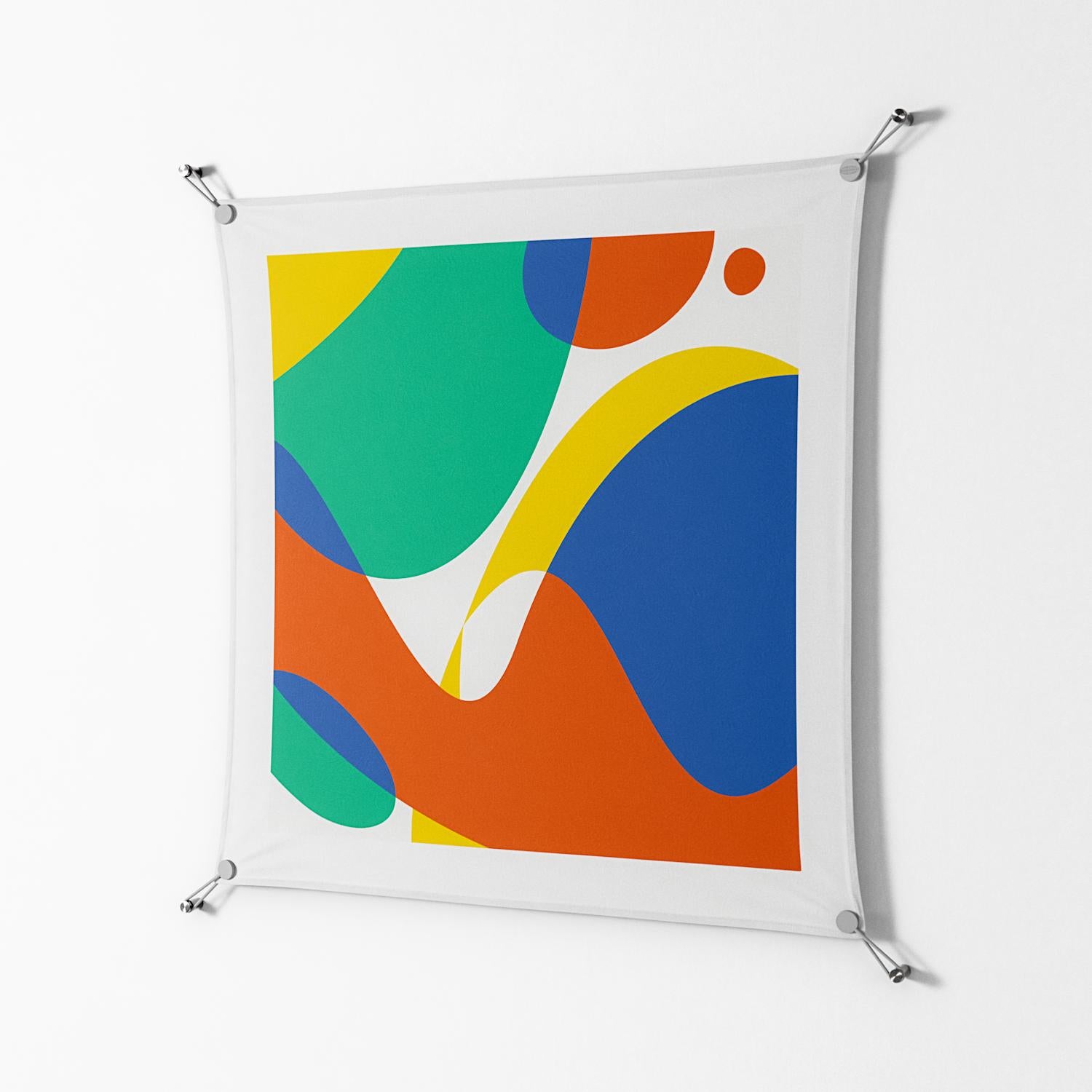 Vibrante Zoom - Work On Wall - Vratislav Pecka - Silver - 90 x 90 cm