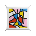 Yo - Work On Wall - Vratislav Pecka - Silver - 90 x 90 cm
