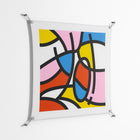 Yo - Work On Wall - Vratislav Pecka - Silver - 90 x 90 cm
