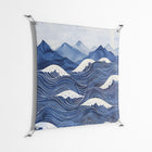 Dalgalar - Work On Wall - Nur Rydberg - Silver - 90 x 90 cm