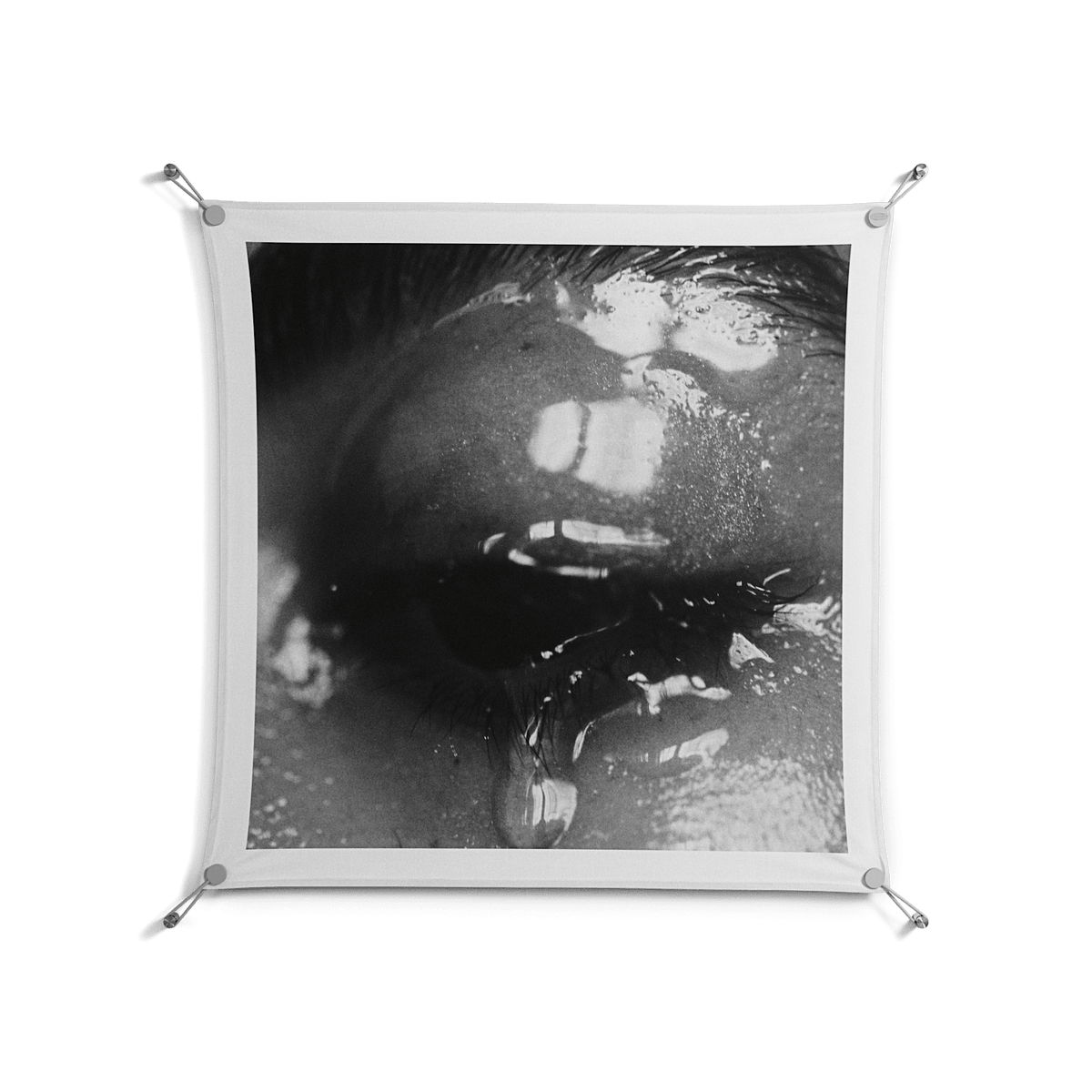 Gel - Work On Wall - Nadia Ryder - Silver - 90 x 90 cm