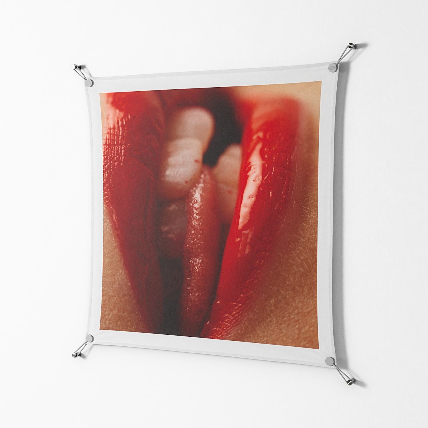 Red 2 - Work On Wall - Nadia Ryder - Silver - 90 x 90 cm