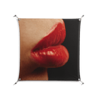Red 4 - Work On Wall - Nadia Ryder - Silver - 90 x 90 cm