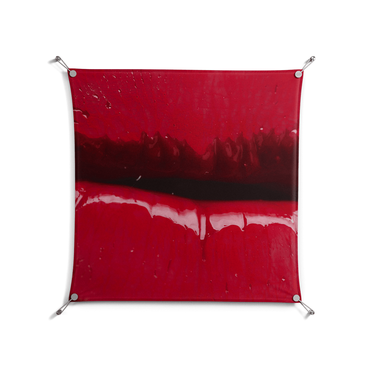 Squish - Work On Wall - Nadia Ryder - Silver - 90 x 90 cm