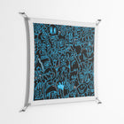 Blue Wotto - Work On Wall - Craig Watkins - Silver - 90 x 90 cm