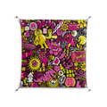 Pinky & Yellow - Work On Wall - Craig Watkins - Silver - 90 x 90 cm