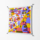 Family Hike - Work On Wall - Wyatt Hersey - Silver - 90 x 90 cm