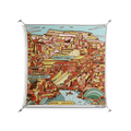 Grand Canyon - Work On Wall - Wyatt Hersey - Silver - 90 x 90 cm