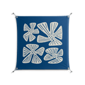 Blue Flower - Work On Wall - Magda March - Silver - 90 x 90 cm