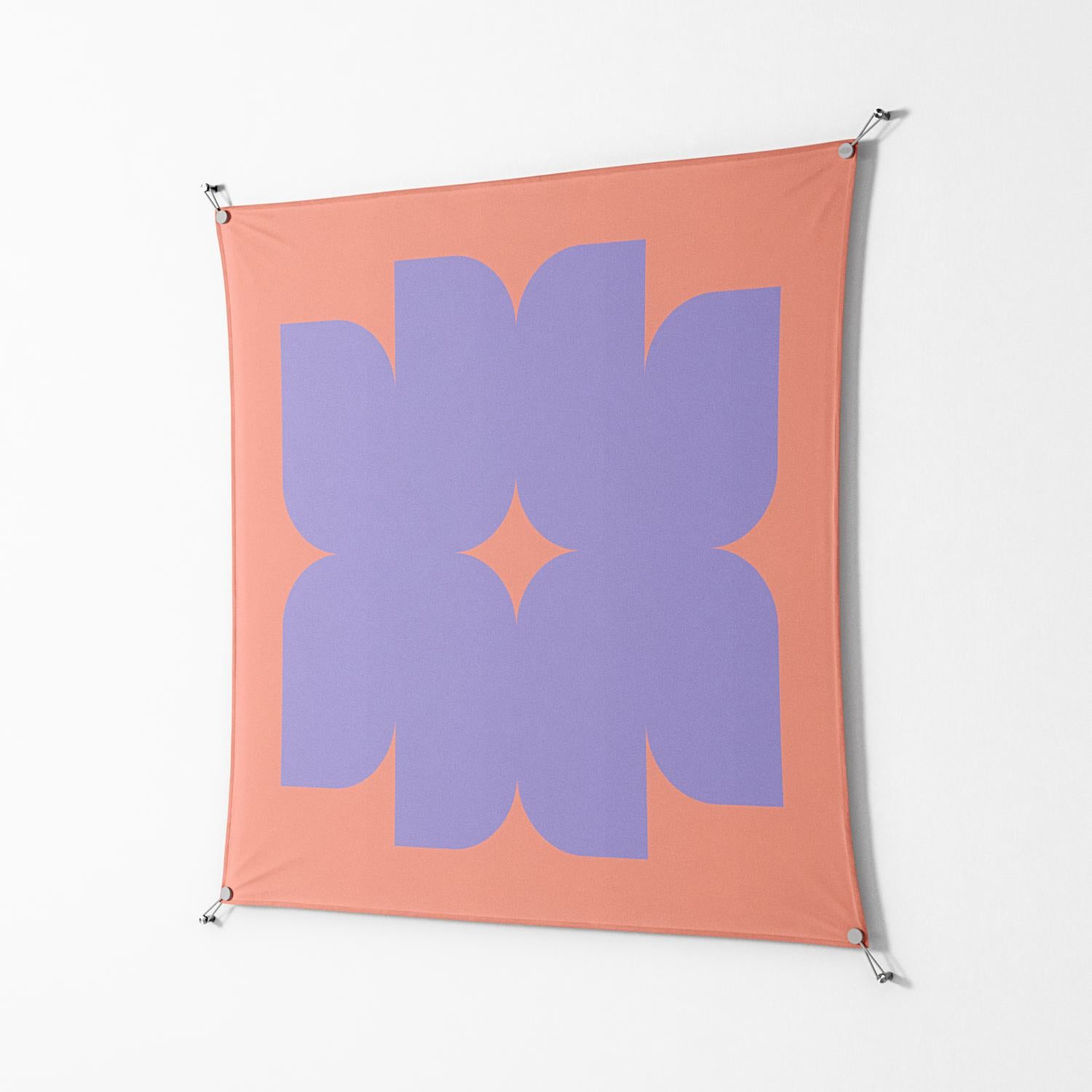 Stella - Work On Wall - Linus Lohoff - Silver - 140 x 140 cm
