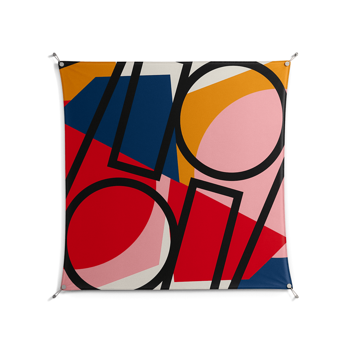 Fuerte Zoom - Work On Wall - Vratislav Pecka - Silver - 140 x 140 cm