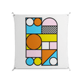 Palette - Work On Wall - Vratislav Pecka - Silver - 140 x 140 cm