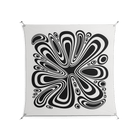 Splash of Black - Work On Wall - Vratislav Pecka - Silver - 140 x 140 cm